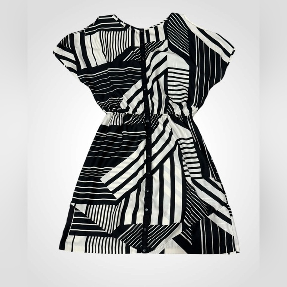 Urban Outfitters Silence + Noise Women's M Black Tan Mini Dress Cold Shoulder - Picture 6 of 15